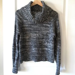 BR // Marled Grey Cowl Sweater S EUC